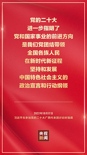 金句海報(bào)丨把黨的二十大重大決策部署付諸行動(dòng)、見(jiàn)之于成效