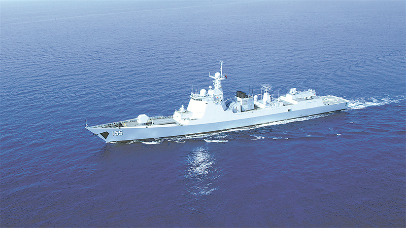 二十大精神進(jìn)軍營丨海軍某驅(qū)逐艦支隊(duì)南京艦：航跡作證，奮進(jìn)強(qiáng)軍新征程