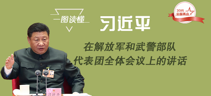 習近平在解放軍和武警部隊代表團全體會議上的講話