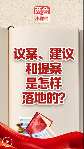 兩會(huì)小課件丨議案、建議和提案是怎樣落地的？
